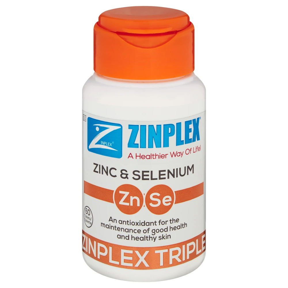 ZINPLEX ZINC AND SELENIUM 122.2mg TABLETS 60s