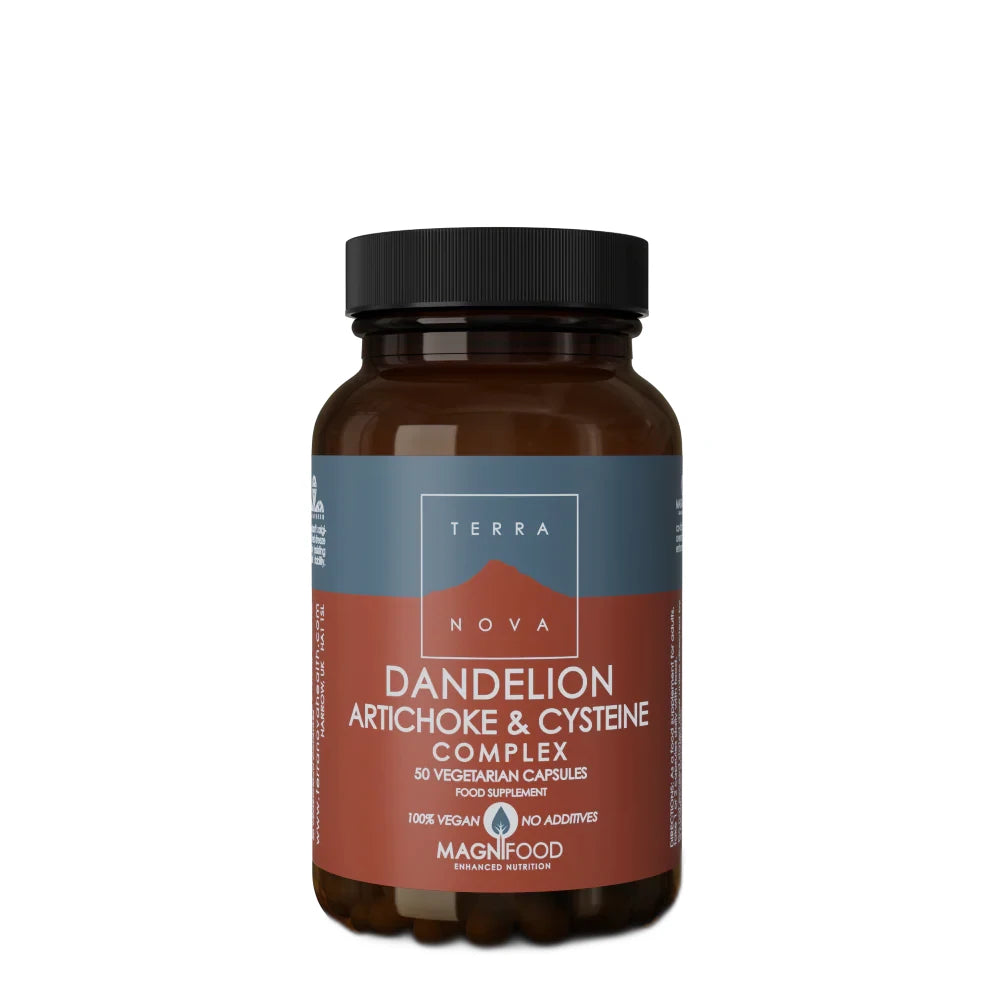 DANDELION ARTICHOKE and CYSTEINE Complex 547.75mg Capsules 50s