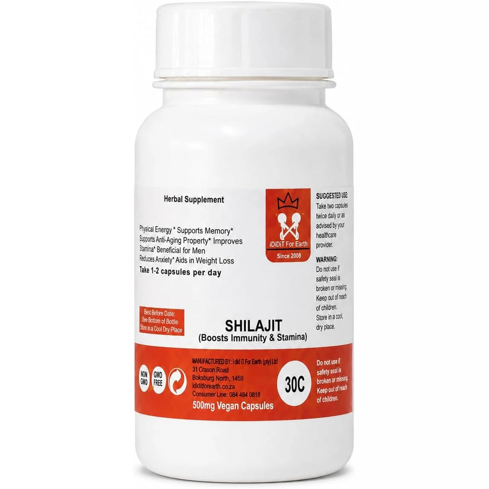 Shilajit 500mg Capsules 30s
