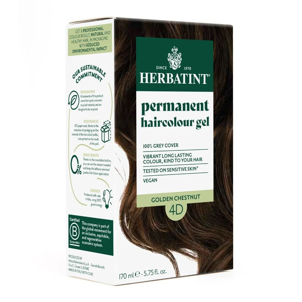 Permanent Haircolour Gel 170ml Golden Chestnut