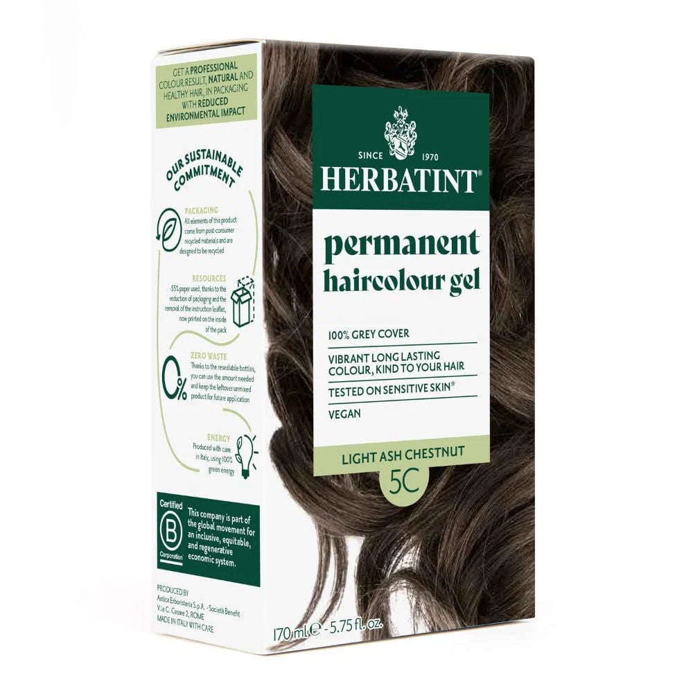 Permanent Haircolour Gel 170ml Light Ash Chestnut