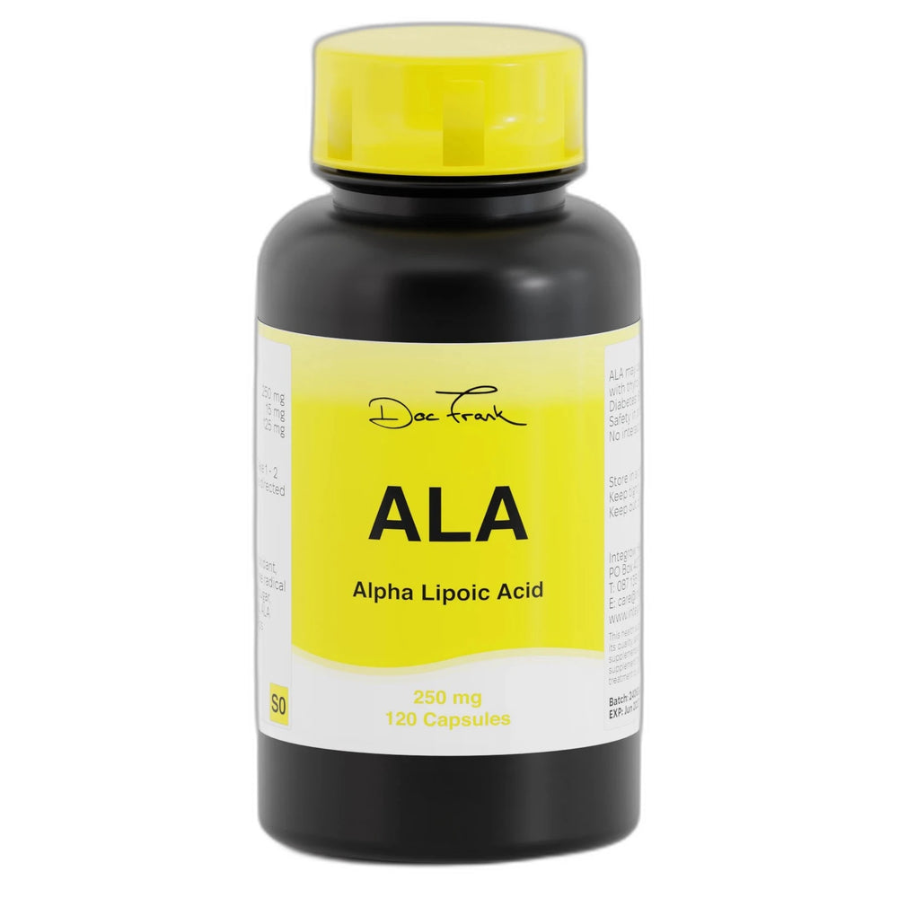 ALA Alpha Lipoic Acid 250mg Capsules 120s