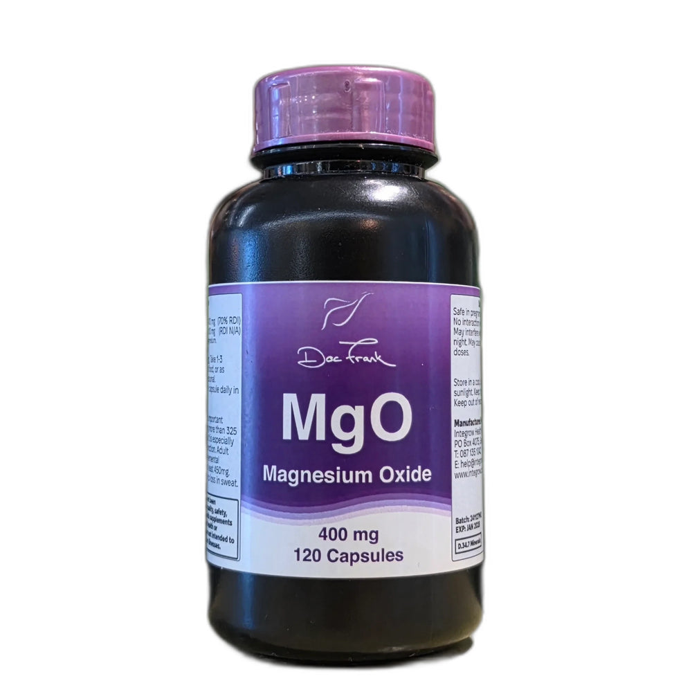 MgO Magnesium Oxide 400mg Capsules 30s