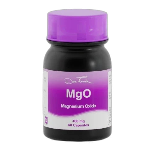 MgO Magnesium Oxide 400mg Capsules 60s