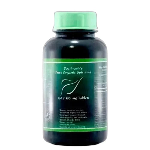 Pure Organic Spirulina 500mg Capsules 180s