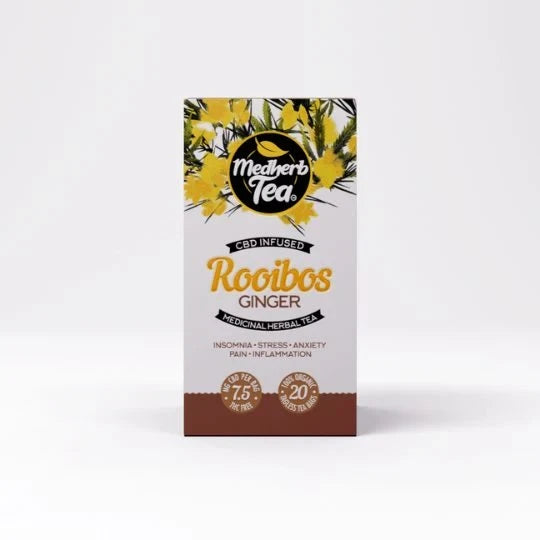 Rooibos Ginger CBD Infused Tea 20s
