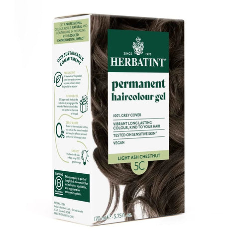 Permanent Haircolour Gel 170ml Light Ash Chestnut