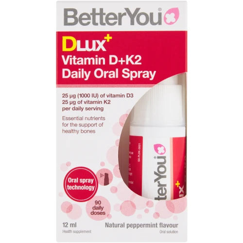 Dlux Vitamin D plus K2 Daily Oral Spray 12ml 90 Doses