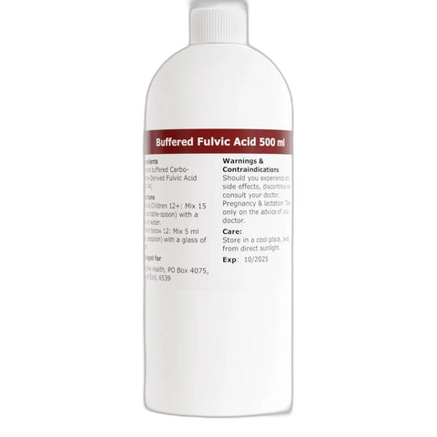 Fulvic Acid 500ml Buffered