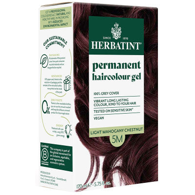 Permanent Haircolour Gel 170ml Light Mahogany Chestnut